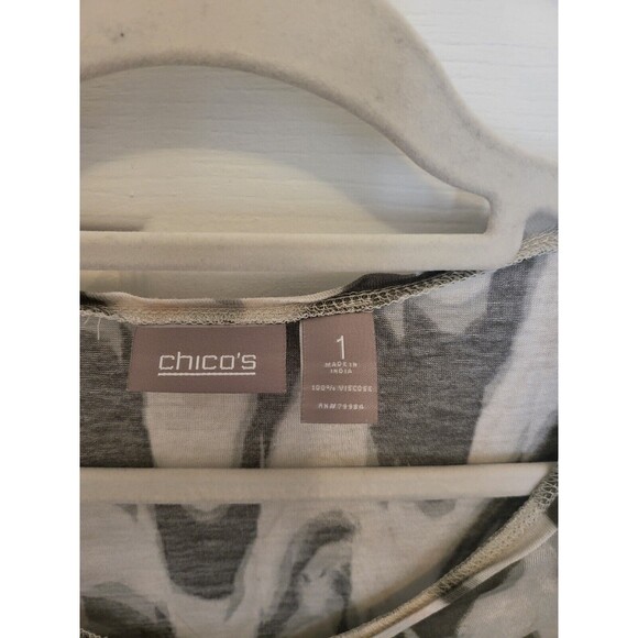 Chico's Long-sleeve blouse Size 8 (Chico's Size 1) - Picture 3 of 3